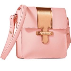Juicy Couture Pink and Gold Crossbody Bag
